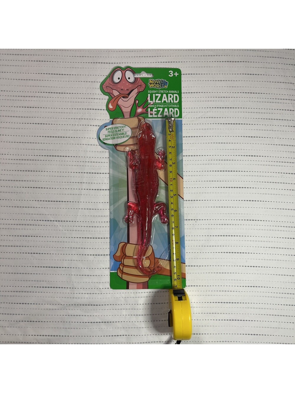 Squishy Stretch Animals Red Lizard 10” Novelty World